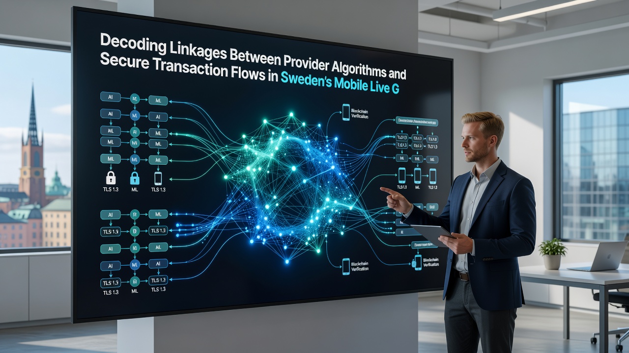 Diagram showing algorithmic data flows connecting to encrypted payment gateways in Swedish mobile gaming